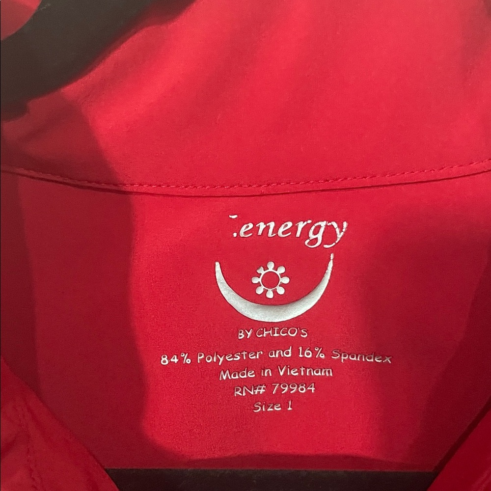 Chico's Vibrant Red Zenergy Vest - Picture 2 of 11